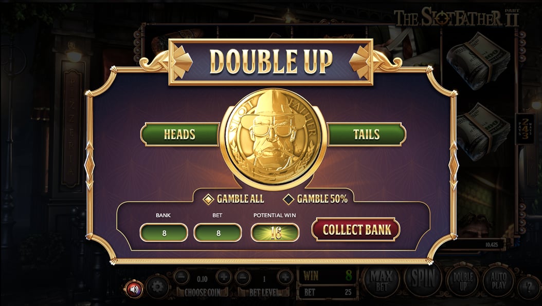 The slotfather II - Double Up Feature - Game